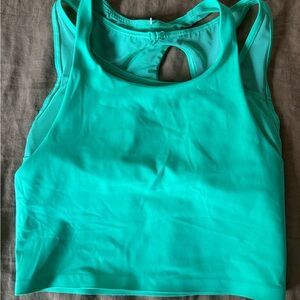 Lululemon mint crop tank